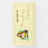 プリンセスからクイーンへのブライズシャワー 横断幕 (縦)