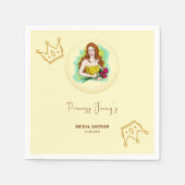 プリンセスから女王へのブライズシャワー スタンダードカクテルナプキン (正面)