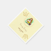 プリンセスから女王へのブライズシャワー スタンダードカクテルナプキン (角)