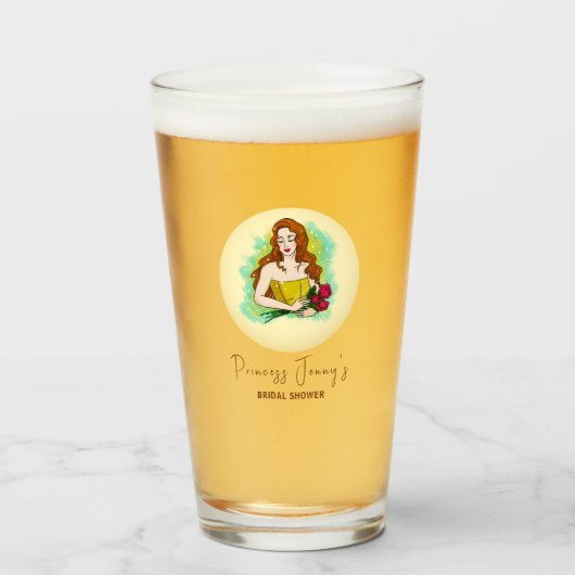 プリンセスから女王へのブライズシャワー タンブラーグラス (ドリンク正面)