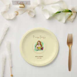 プリンセスから女王へのブライズシャワー ペーパープレート