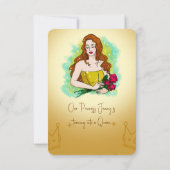 プリンセスから女王へ ブライダルシャワー 出欠カード (裏面)