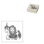 プリンセスかわいらしとユニコーン ラバースタンプ (押印)