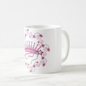 プリンセスかわいらしクラウン コーヒーマグカップ (正面右)