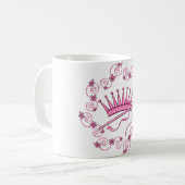 プリンセスかわいらしクラウン コーヒーマグカップ (正面左)