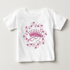 プリンセスかわいらしクラウン ベビーTシャツ