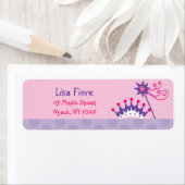 プリンセスかわいらしティアラ誕生日住所 シール (インサイチュ)