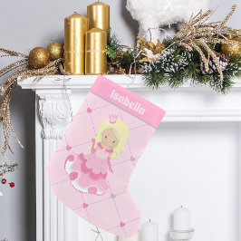 プリンセスかわいらしピンクブロンドガールバースデーパーティー スモールクリスマスストッキング