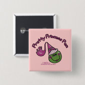 プリンセスかわいらしピー 缶バッジ (正面&裏面)