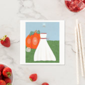 プリンセスかわいらしブライダルシャワー紙ナプキンス スタンダードカクテルナプキン (インサイチュ)