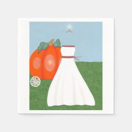 プリンセスかわいらしブライダルシャワー紙ナプキンス スタンダードカクテルナプキン