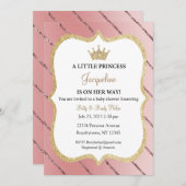 プリンセスがやってくる 招待状,  王冠 招待状 (正面/裏面)