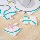 プリンセスがカエルを王子様に変えるお手伝い キッズ ジグソーパズル (側面)