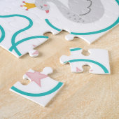 プリンセスがカエルを王子様に変える ジグソーパズル (側面)