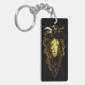 プリンセスがカラスに抱き寄せる キーホルダー (正面左)