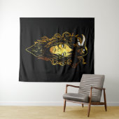 プリンセスがカラスに抱き寄せる タペストリー (インサイチュ(横))