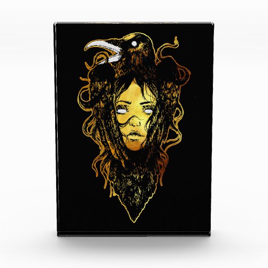 プリンセスがカラスに抱き寄せる フォトブロック (正面)