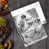 プリンセスが森の王子のベッドで舞い上がる ポストカード