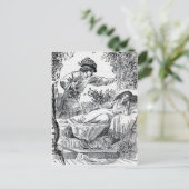 プリンセスが森の王子のベッドで舞い上がる ポストカード (スタンド正面)