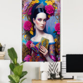 プリンセスが財布を見せびらかす ポスター (ホームオフィス)