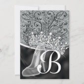 プリンセスきらきら光るダイヤモンドパーティの招待状 招待状 (裏面)