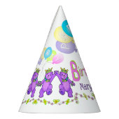 プリンセスくまの第1誕生会のおもしろい パーティーハット (左)