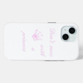 プリンセスで混乱しない – 白 – Case-Mate iPhoneケース (裏面 (横))