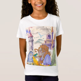 プリンセスとカエルの城の物語Tシャツ Tシャツ