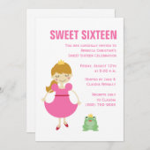 プリンセスとカエル 招待状 (正面/裏面)