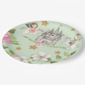 プリンセスとナイトパーティー、プリンセス、子供の誕生日 ペーパープレート (アングル)