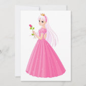 プリンセスとバラ招待状 招待状 (正面)