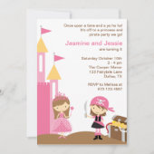 プリンセスとピンクの海賊招待状 招待状 (正面)