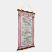 プリンセスとピーストーリーハンス・クリスチャン・アンデルセン 吊り下げ型タペストリー (傾斜あり)