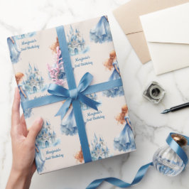 プリンセスと城 ラッピングペーパー