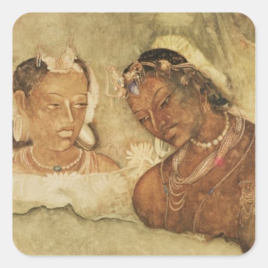 プリンセスと女中 スクエアシール (正面)