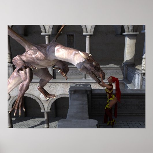 プリンセスと彼女のドラゴン ポスター (正面)