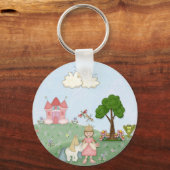 プリンセスと彼女の城 キーホルダー (正面)