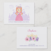 プリンセスと彼女の魔法の鏡の遊日付 コーリングカード (正面/裏面)