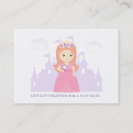 プリンセスと彼女の魔法の鏡の遊日付 コーリングカード