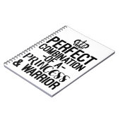 プリンセスと戦士の完璧な組み合わせ ノートブック (左側)