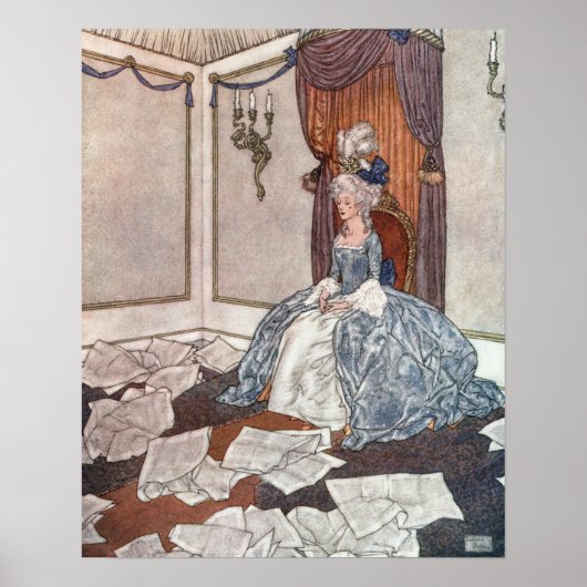 プリンセスと新聞Edmund Dulac著 ポスター (正面)