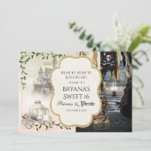 プリンセスと海賊のエレガントパーティの招待状 招待状 (スタンド正面)