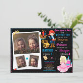 プリンセスと海賊の誕生日の招待状2テーマ 招待状 (スタンド正面)