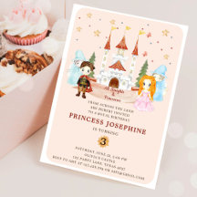 プリンセスと騎士の女の子の誕生日