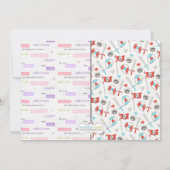 プリンセスと騎士の誕生日パーティー招待状 招待状 (裏面)