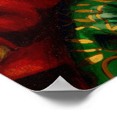 プリンセスと黒猫ゴシックロココアートプリント ポスター (角)