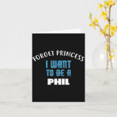 プリンセスなんか忘れちゃえ フィル・ネームになりたい カード (黄色い花)