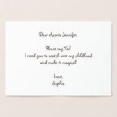 プリンセスには魔法の杖を持つフェアリーゴッドマザーが必要です  箔カード (内部)