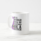 プリンセスに満ちた世界で魔女おもしろい コーヒーマグカップ (正面左)