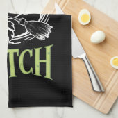 プリンセスに満ちた世界で魔女のハロウィンになる キッチンタオル (四つ折り)